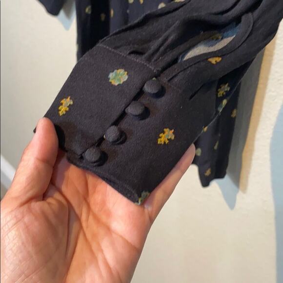 Free People Love Grows Front Button Print Romper - Picture 5 of 8